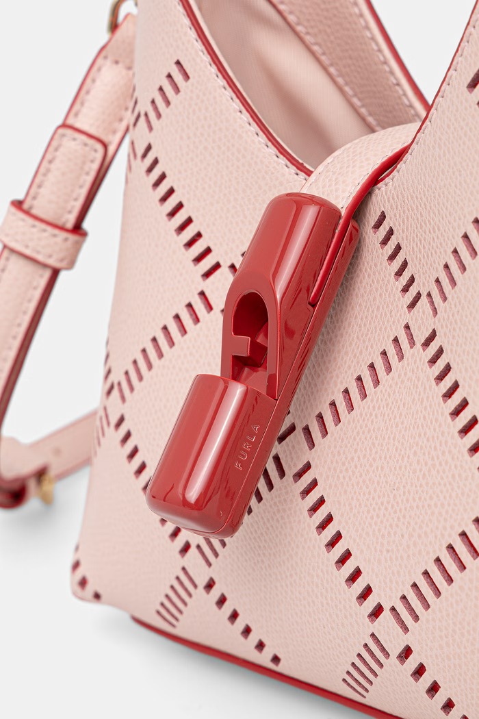 Furla kabelka dámska kožená Iride Mini Hobo ružová WE00876.BX4424.4783S