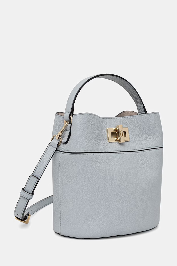 Furla torebka worek damska skórzana Amelia Mini Bucket Bag WE00879.HSF000.AR300 turkusowy SS26