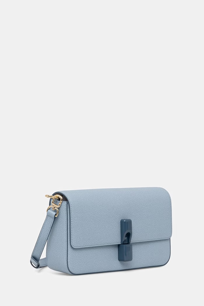 Furla torebka crossbody damska skórzana Iride S Crossbody WB01826.ARE000.CDZ00 niebieski SS26