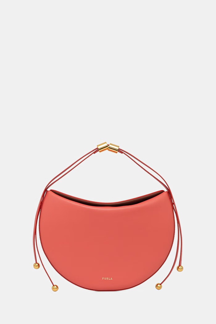 Furla dámska kožená crossbody kabelka Moonstone M Shoulder Bag oranžová WB01868.BX3104.4477S