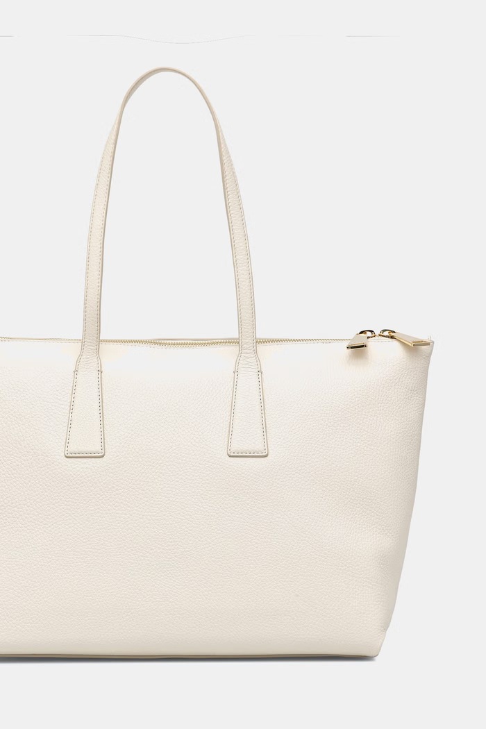 Akcesoria Furla torebka shopper damska skórzana Olivia L Tote WB01940.HSF000.PNN00 beżowy