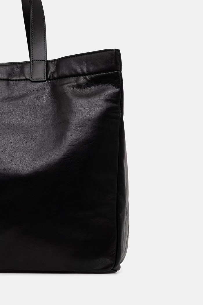 Αξεσουάρ Anine Bing Rio shopper γυναικεία δερμάτινη A.13.2148. μαύρο
