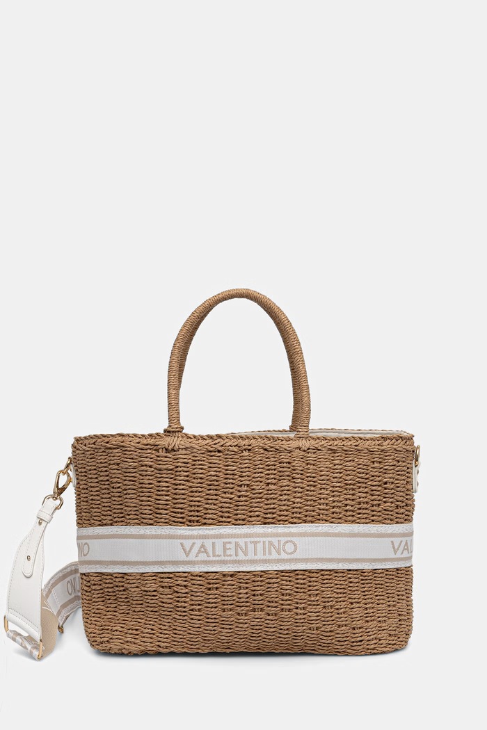 Valentino Bags geantă de plajă pentru femei BOHO bej VBGA0L01