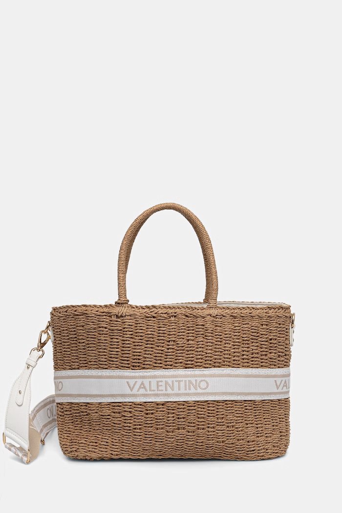 Valentino Bags geantă de plajă pentru femei BOHO bej VBGA0L01