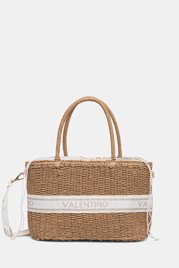 Valentino Bags geantă de plajă pentru femei BOHO bej VBGA0L04