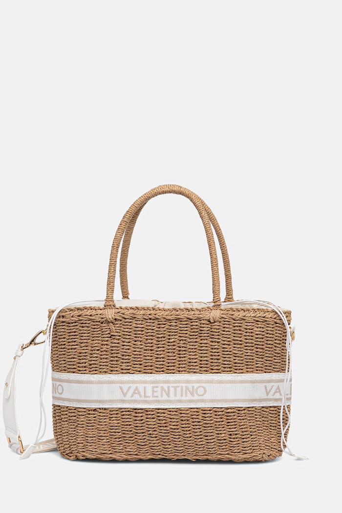 Valentino Bags geantă de plajă pentru femei BOHO bej VBGA0L04
