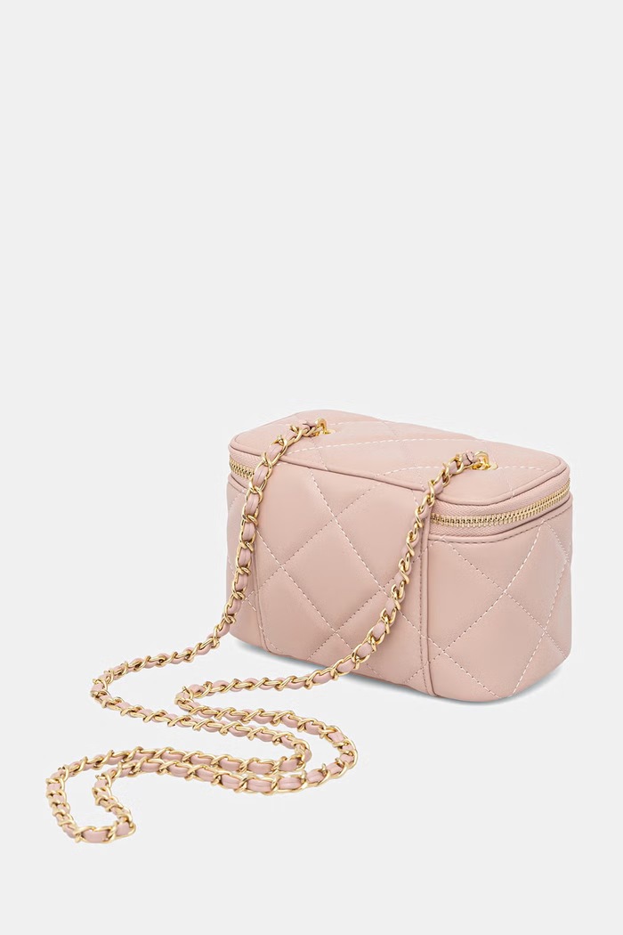 Akcesoria Valentino Bags torebka kuferek damska z imitacji skóry OCARINA VBS3KK42R różowy