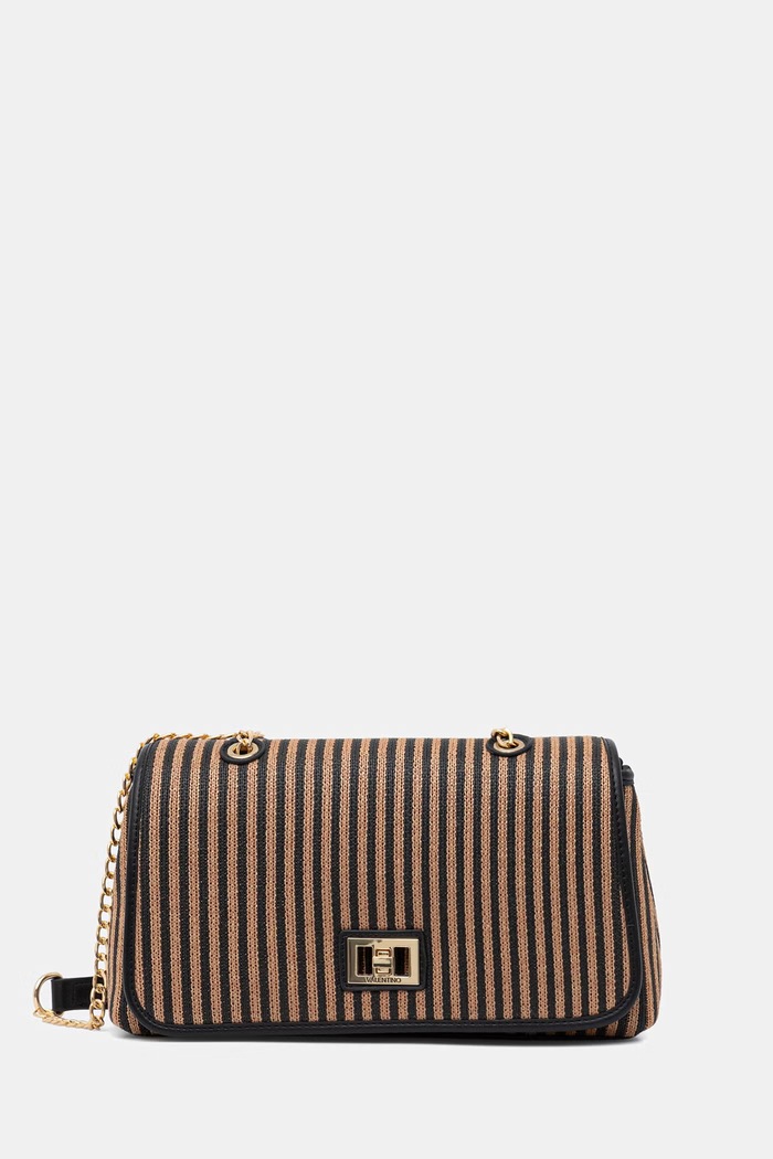Valentino Bags crossbody kabelka dámska pletená SELENE hnedá VBS9PU09