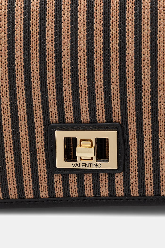 Valentino Bags crossbody kabelka dámska pletená SELENE hnedá VBS9PU09