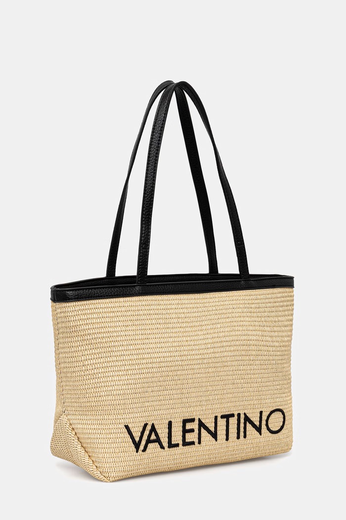 Valentino Bags чанта дамска от сплетена материя MAIAM VBS9TE01PAG бежов SS26