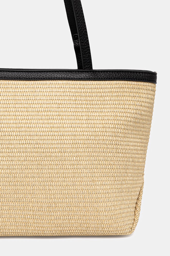 Аксесоари Valentino Bags чанта дамска от сплетена материя MAIAM VBS9TE01PAG бежов