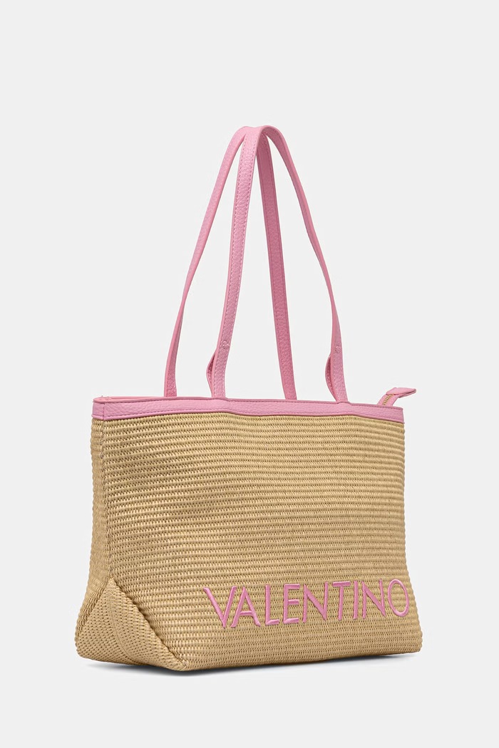 Valentino Bags Чанта дамска от сплетена материя MAIAM VBS9TE01PAG бежов SS26