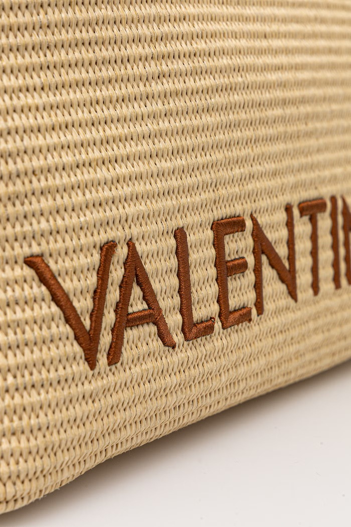 Valentino Bags Чанта дамска от сплетена материя MAIAM VBS9TE01PAG бежов
