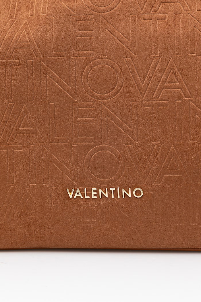 Valentino Bags kabelka typu shopper dámska z imitácie semišu MAXI hnedá VBS9U701