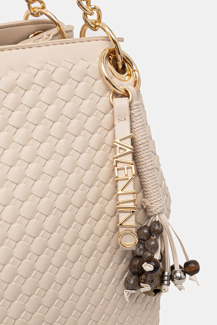 Valentino Bags чанта дамска от имитация на кожа GEA бежов VBS9UC02