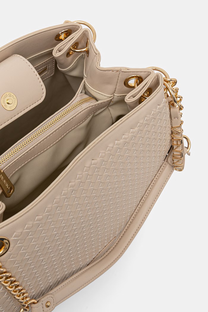 Valentino Bags чанта дамска от имитация на кожа GEA VBS9UC02 бежов