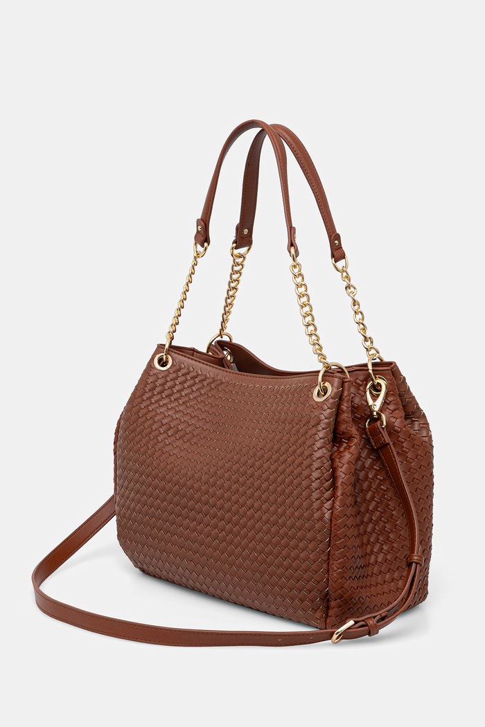 Аксесоари Valentino Bags дамска чанта от имитация на кожа GEA VBS9UC02 кафяв