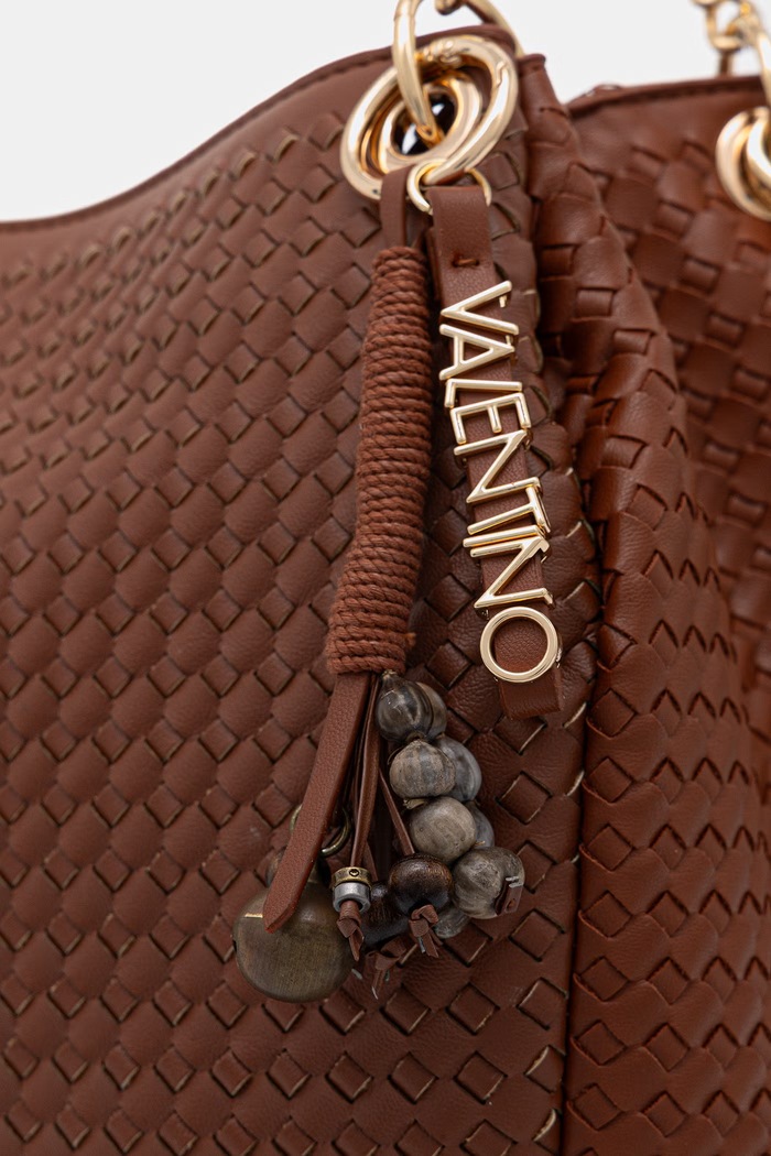 Valentino Bags дамска чанта от имитация на кожа GEA кафяв VBS9UC02