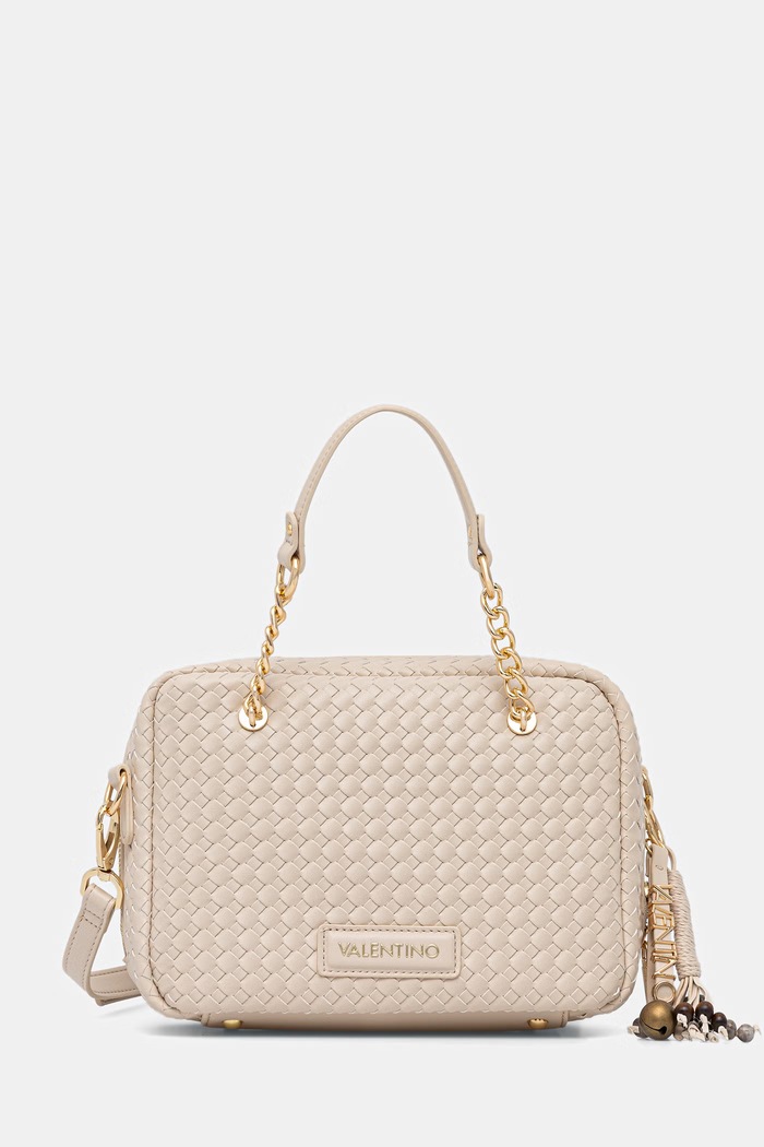 Valentino Bags чанта crossbody дамска от имитация на кожа GEA бежов VBS9UC23