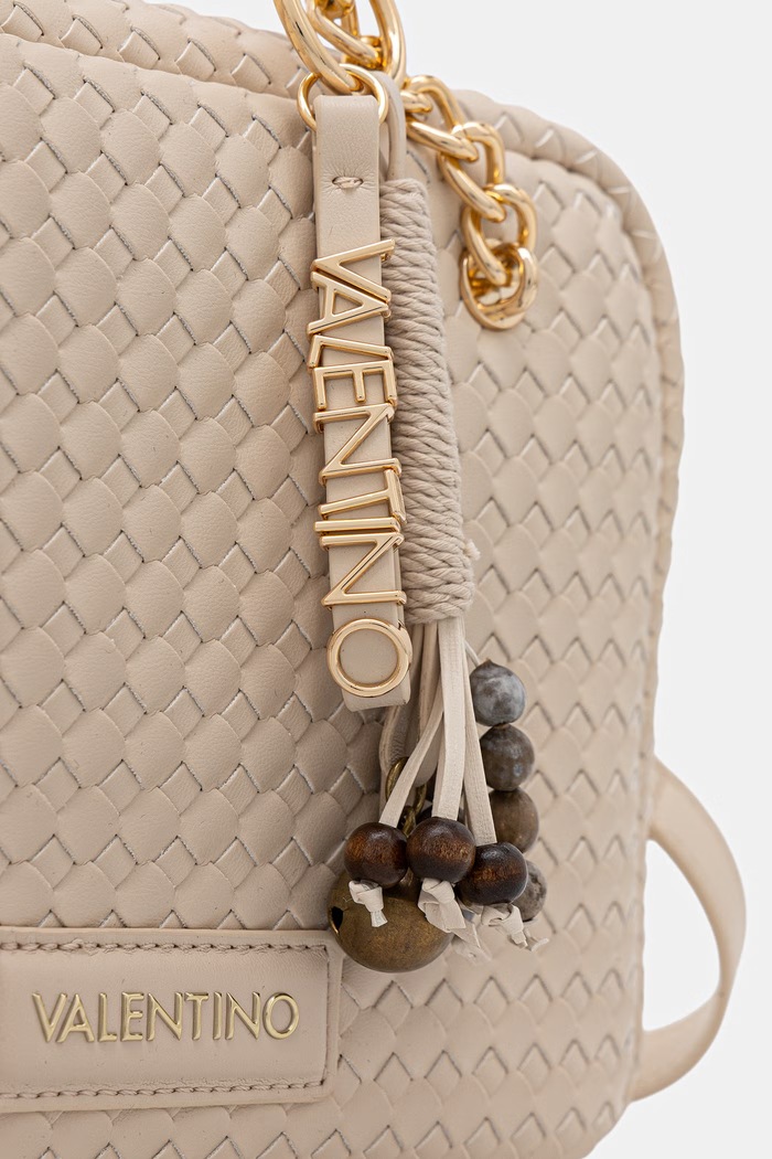 Valentino Bags чанта crossbody дамска от имитация на кожа GEA бежов VBS9UC23