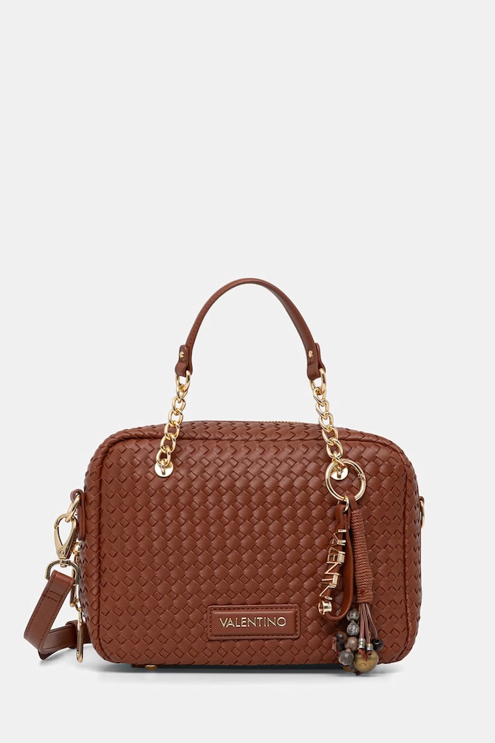 Valentino Bags чанта crossbody дамска от имитация на кожа GEA кафяв VBS9UC23