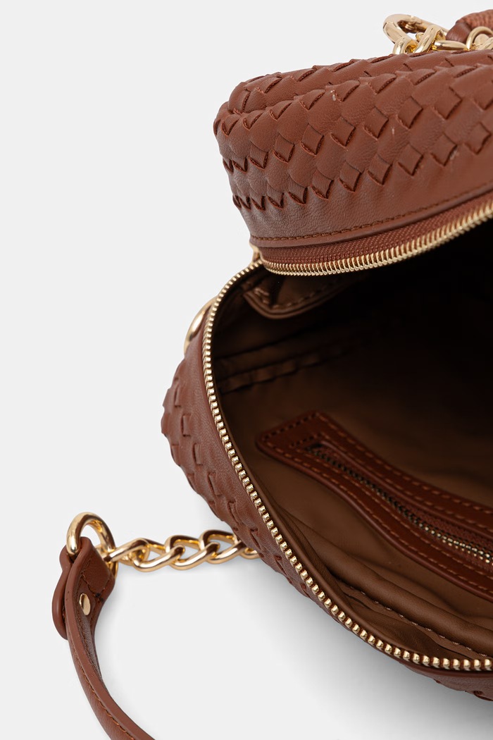 Valentino Bags чанта crossbody дамска от имитация на кожа GEA VBS9UC23 кафяв