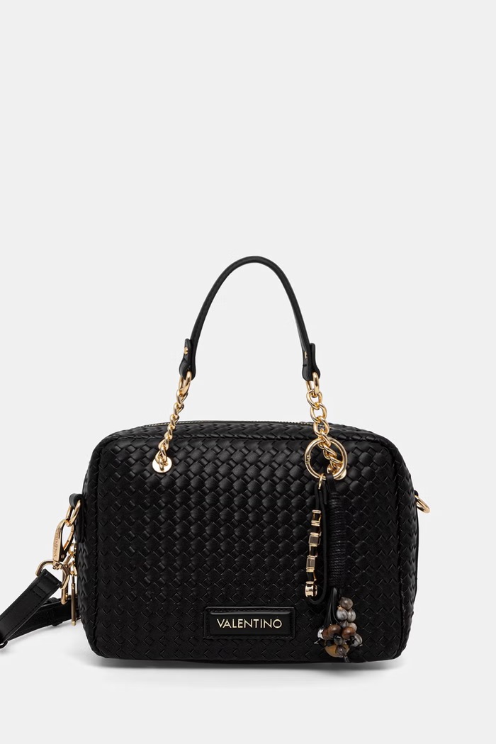 Valentino Bags чанта crossbody дамска от имитация на кожа GEA черен VBS9UC23