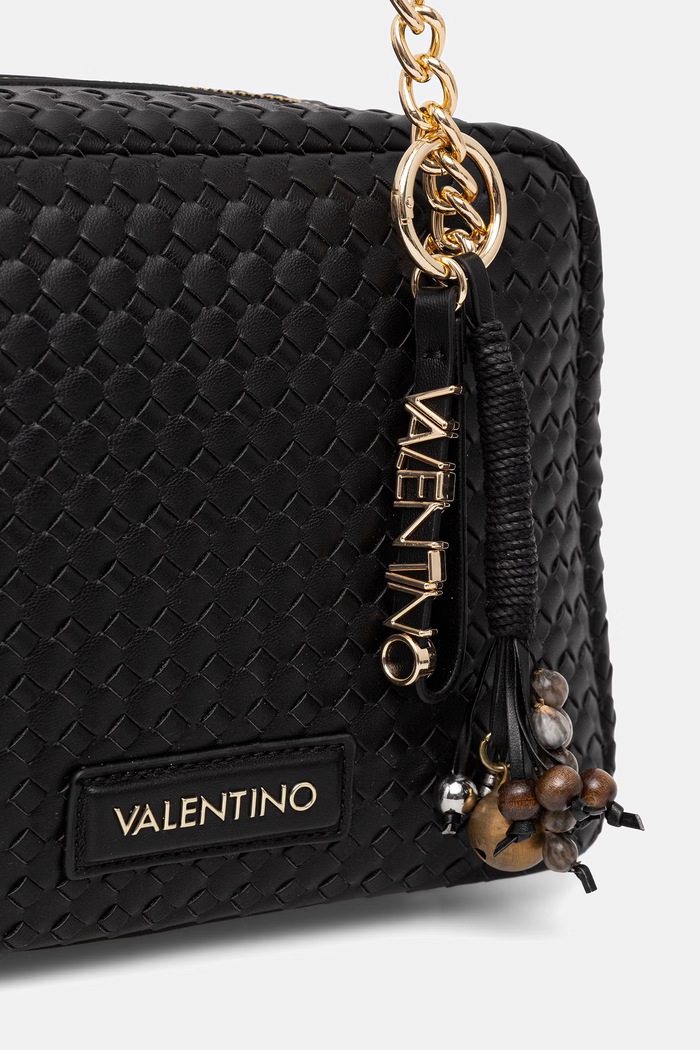 Valentino Bags чанта crossbody дамска от имитация на кожа GEA черен VBS9UC23