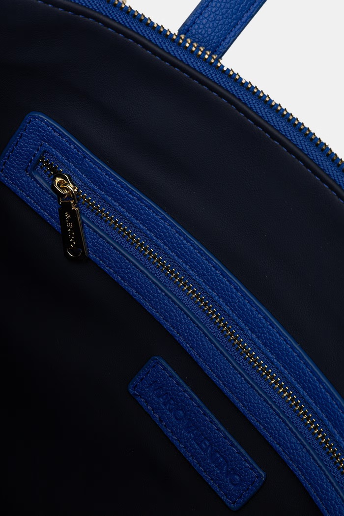 Valentino Bags шопинг чанта дамска от имитация на кожа RYTA RE VBS9UI01 син