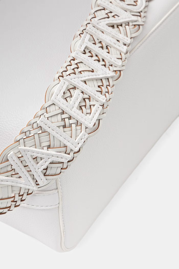 Dámska kabelka typu shopper z imitácie kože Valentino Bags ALEKSANDRA biela VBS9W901