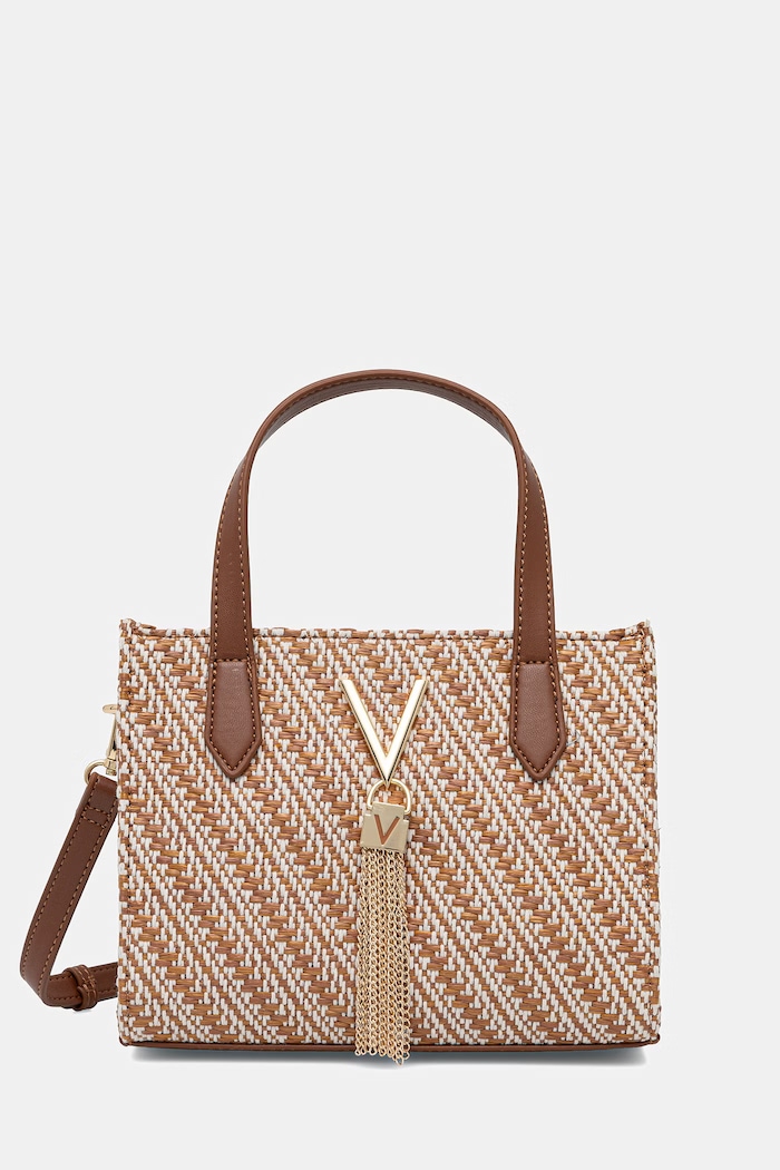 Valentino Bags torebka crossbody damska DIVINA SUMMER brązowy VBS9XI15S
