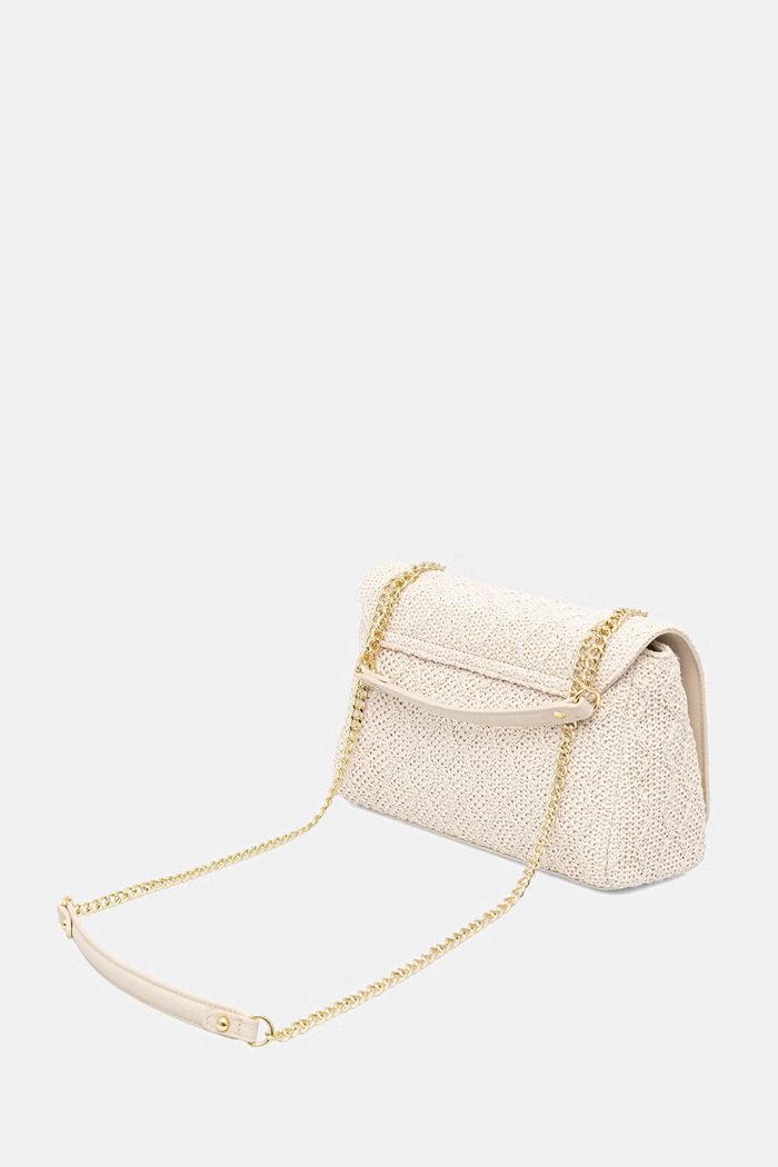 Akcesoria Valentino Bags torebka crossbody damska pleciona OCARINA SUMMER VBS9XL02PAG beżowy