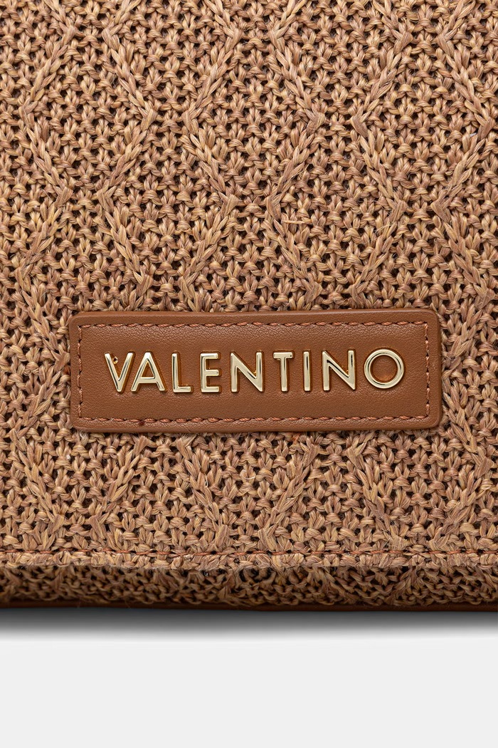 Valentino Bags torebka crossbody damska pleciona OCARINA SUMMER brązowy VBS9XL02PAG