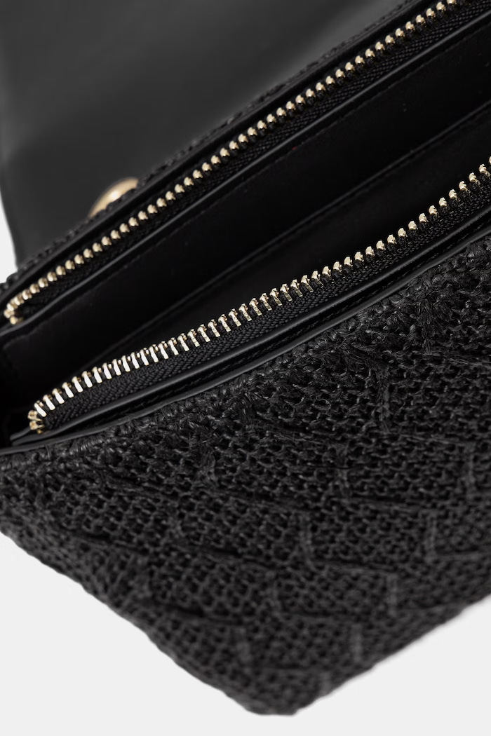 Valentino Bags torebka crossbody damska pleciona OCARINA SUMMER czarny VBS9XL02PAG