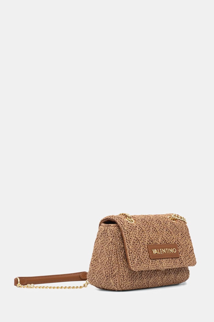 Valentino Bags torebka crossbody damska pleciona OCARINA SUMMER VBS9XL05PAG brązowy SS26