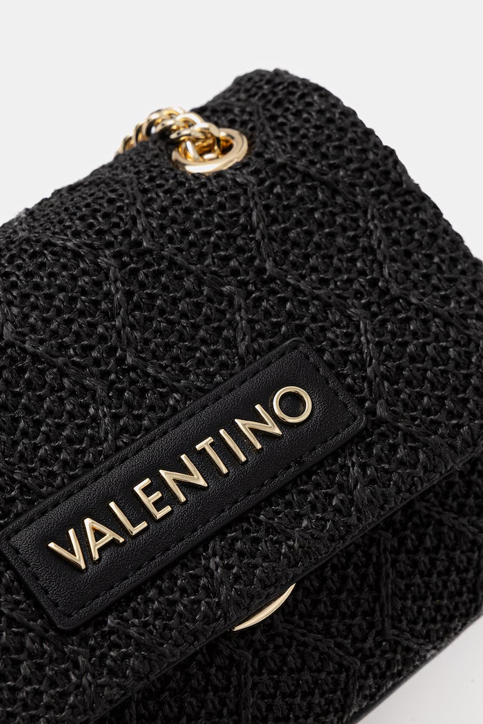 Valentino Bags torebka crossbody damska pleciona OCARINA SUMMER czarny VBS9XL05PAG