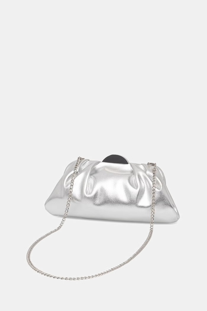 Accesorii Valentino Bags geantă plic pentru femei ISIDE VBS9YA17 argintiu