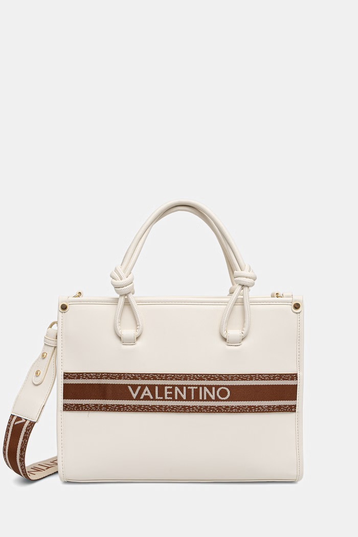 Valentino Bags torebka crossbody damska z imitacji skóry AELLA beżowy VBS9ZW04