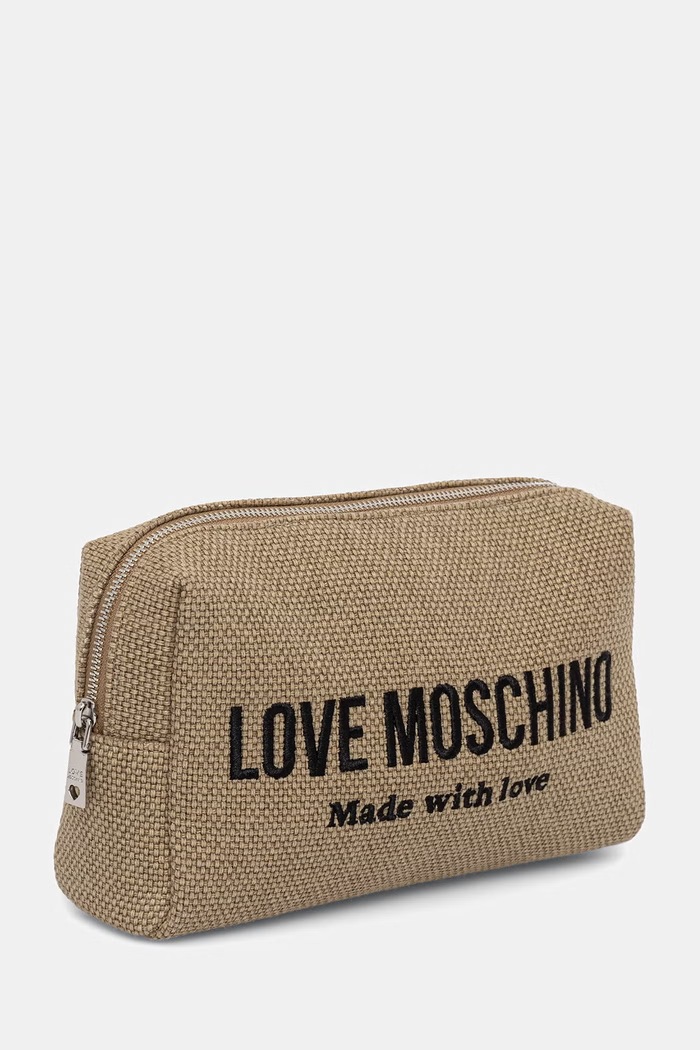 Love Moschino kozmetična torbica ženska JC5315PP0OKB190A bež SS26