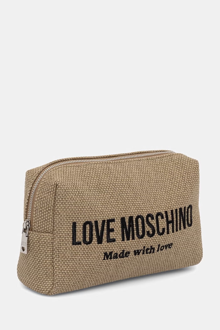 Love Moschino kozmetična torbica ženska JC5315PP0OKB190A bež SS26