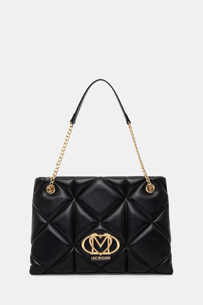 Love Moschino dámska shopper kabelka z imitácie kože čierna JC4040PP0OLC0000