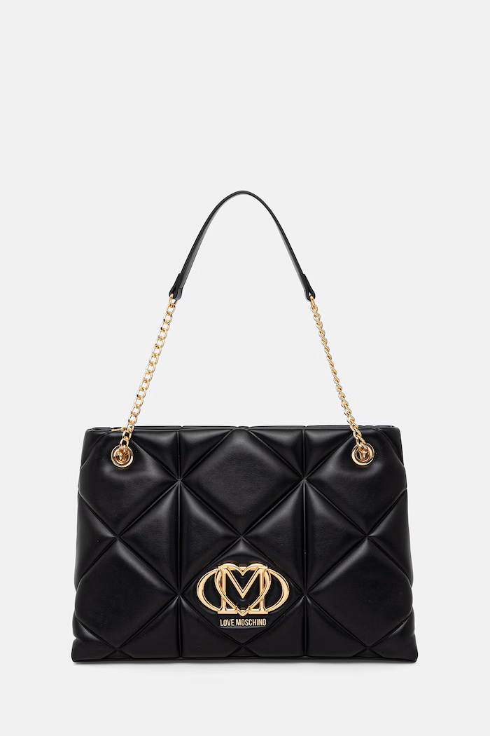 Love Moschino dámska shopper kabelka z imitácie kože čierna JC4040PP0OLC0000