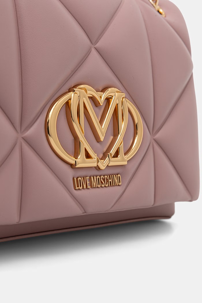 Love Moschino geantă pentru femei, cu imitație de piele roz JC4041PP0OLC0600