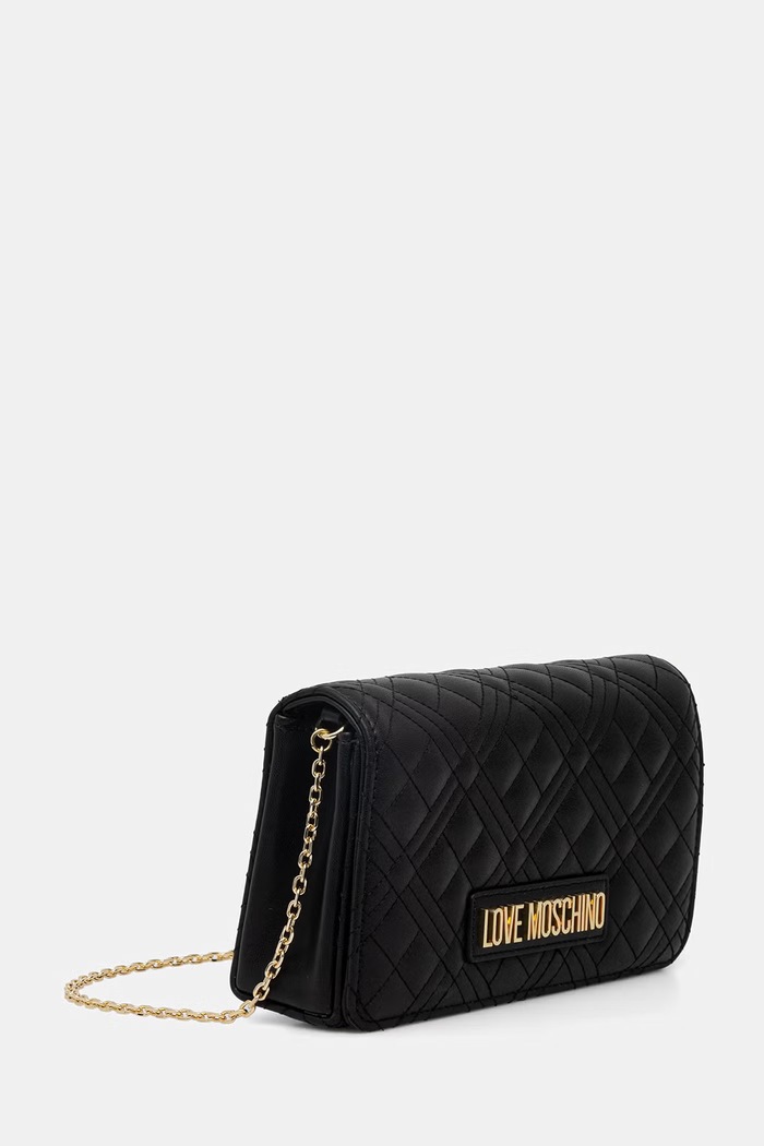 Love Moschino kabelka dámska z imitácie kože JC4079PP0OLA0000 čierna SS26