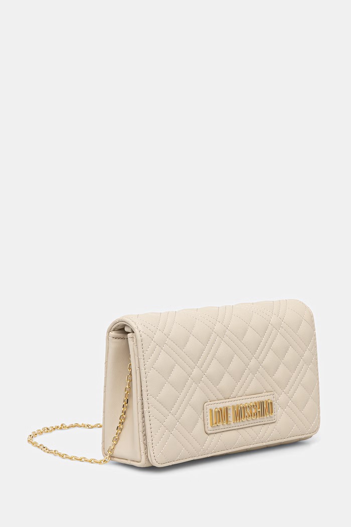 Love Moschino kabelka dámska z imitácie kože JC4079PP0OLA0110 béžová SS26