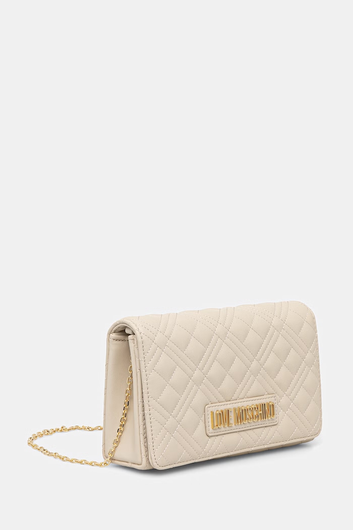 Love Moschino kabelka dámska z imitácie kože JC4079PP0OLA0110 béžová SS26