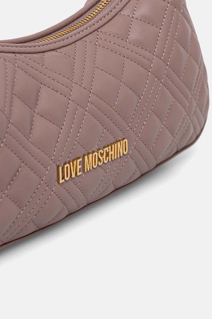 Love Moschino kabelka typu baguette dámska z imitácie kože ružová JC4142PP0OLA0600