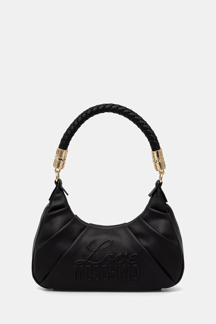 Love Moschino geantă pentru femei, cu imitație de piele negru JC4223PP0OKA0000