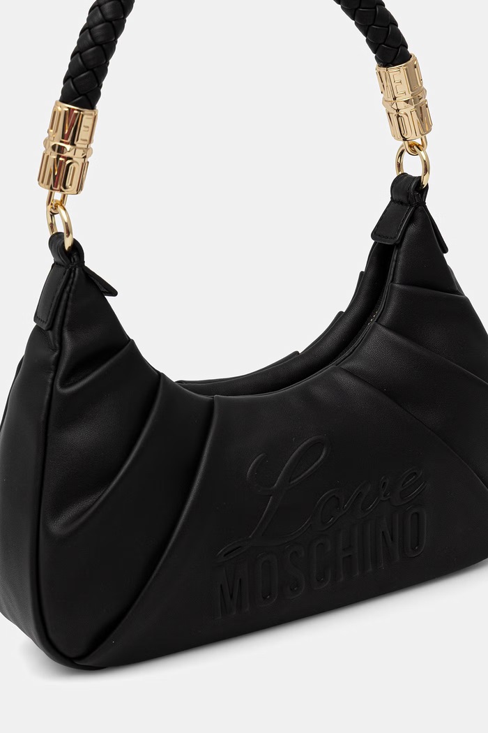 Love Moschino geantă pentru femei, cu imitație de piele negru JC4223PP0OKA0000
