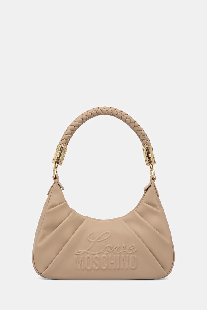 Love Moschino geantă pentru femei, cu imitație de piele bej JC4223PP0OKA0209